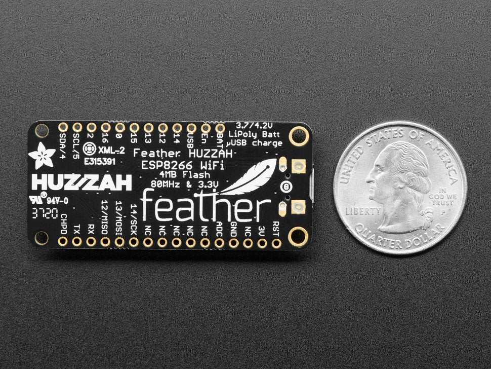 Adafruit Feather HUZZAH with ESP8266 WiFi