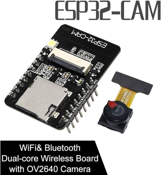ESP32-CAM W-BT Development Board, DC 5V Dual-core WL with OV2640 Camera TF Card Module