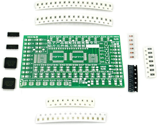 Gikfun DIY SMD/SMT Components Practice Board Soldering Skill Training Kit AE1173