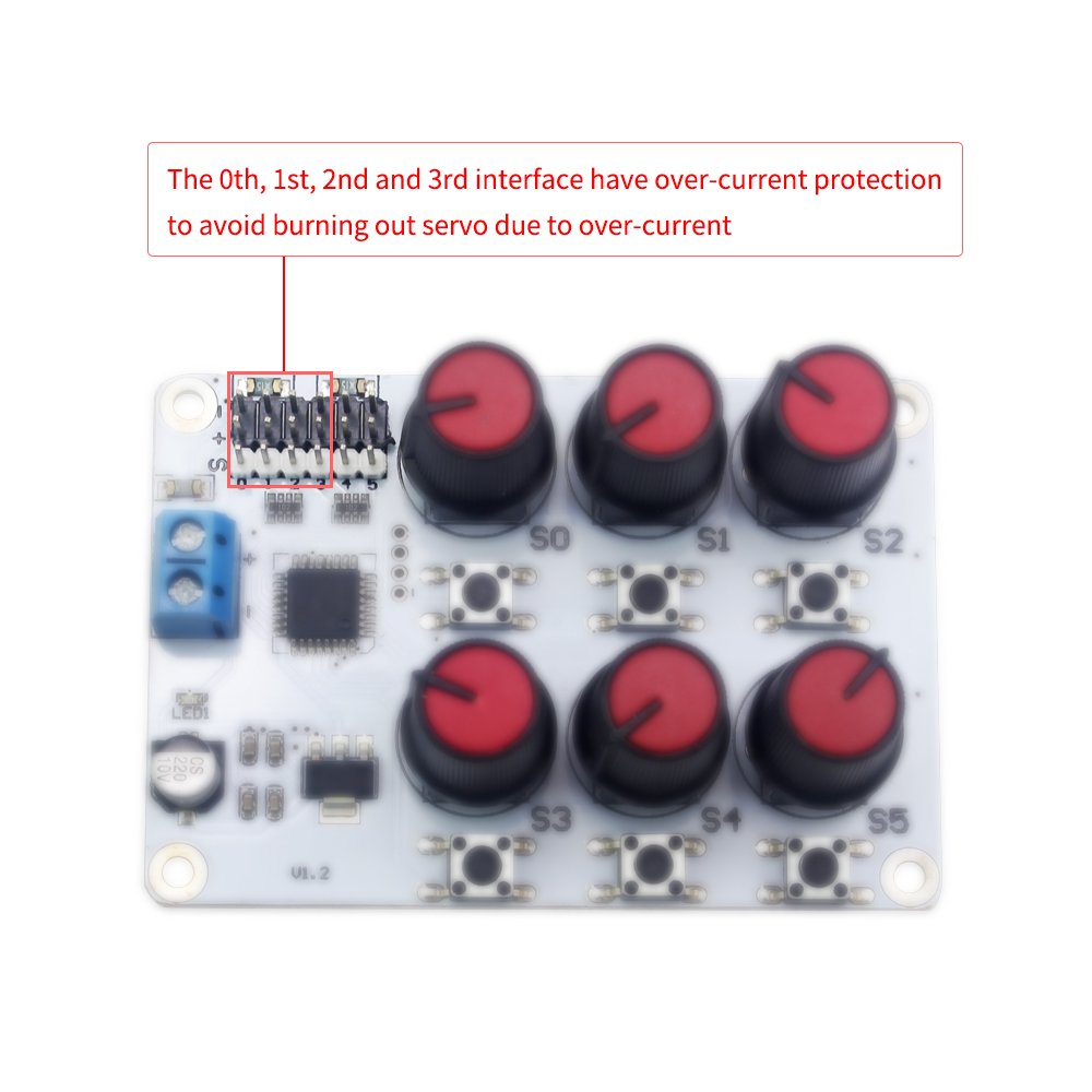 6 Channel Digital Servo Tester with Over-Current Protection