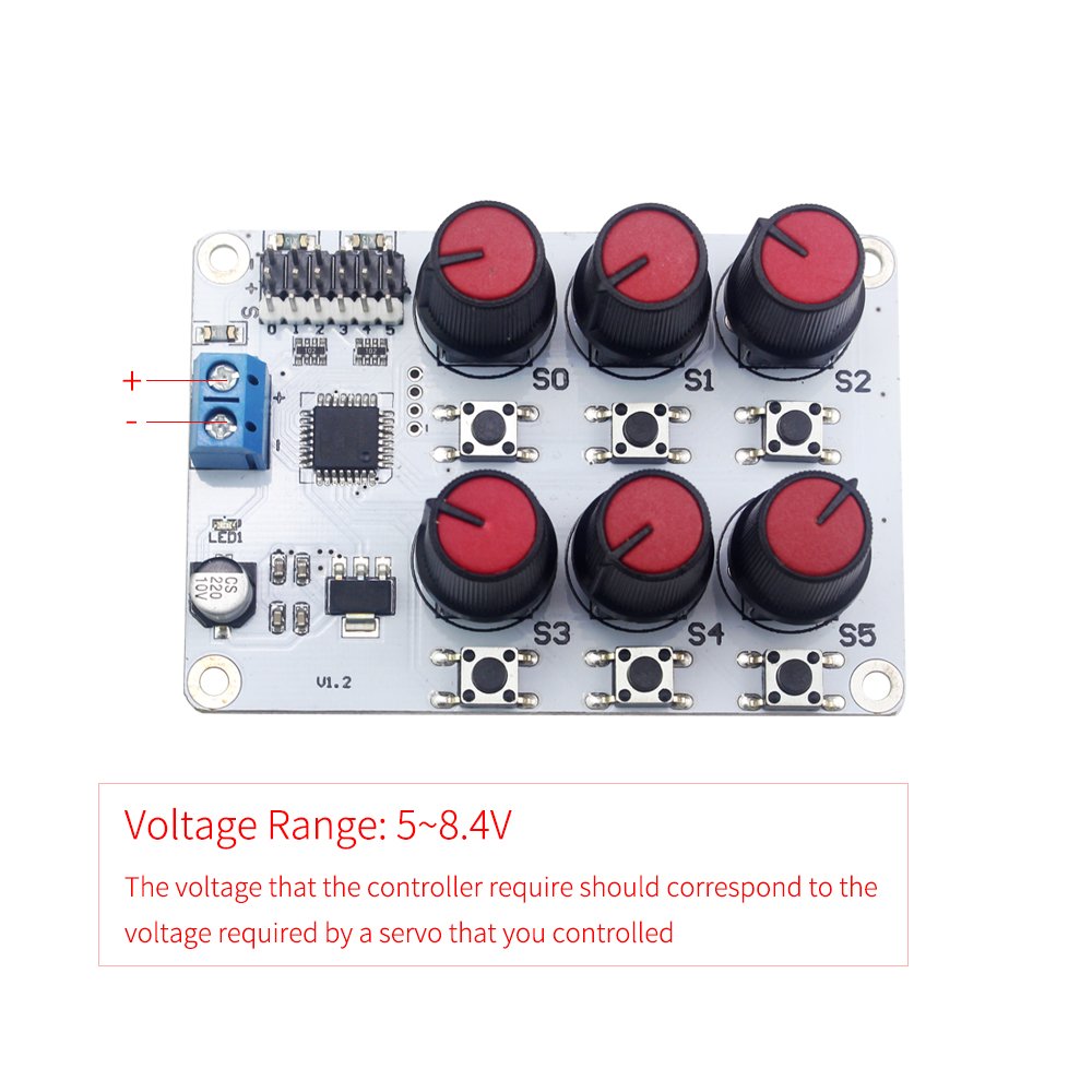 6 Channel Digital Servo Tester with Over-Current Protection
