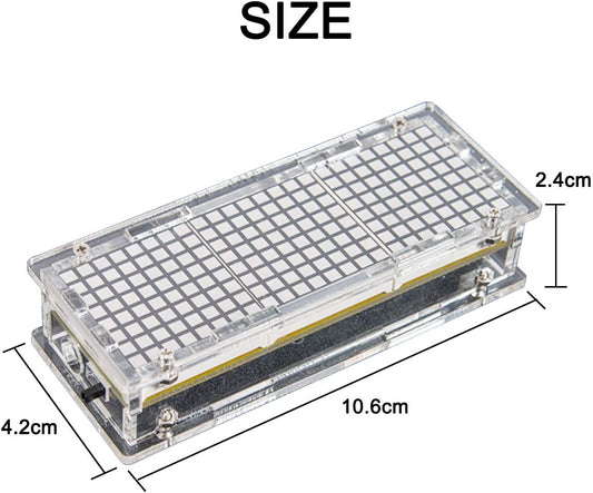 DDIY Digital Lattice Clock Electronic Soldering Practice Kit SCM Digital Clock Multi-Function